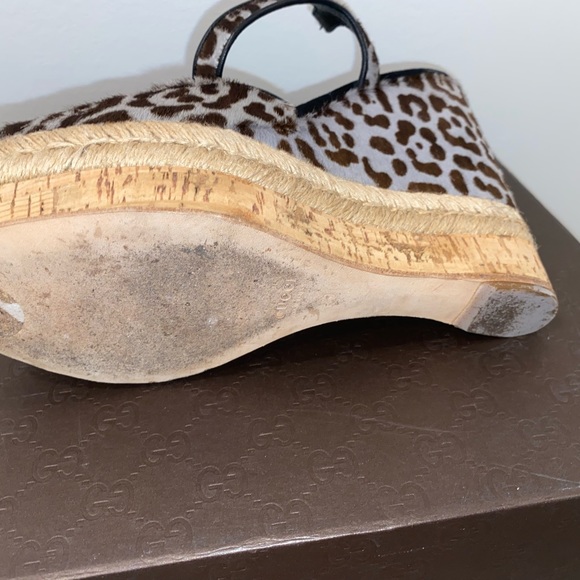 Authentic Gucci wedges Box and duster included. No visible signs of damage. - Picture 8 of 9